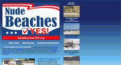 Desktop Screenshot of nudebeachesyes.org