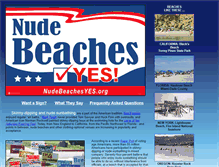 Tablet Screenshot of nudebeachesyes.org